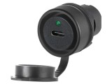 Soclu USB 3.0 C/A 22mm EAO pe panou neagră &Oslash;22,3mm 46 -25&divide;55&deg;C