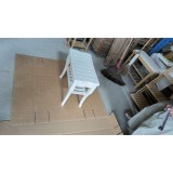 HOMCOM Taburet de baie din bambus cu raft - Bancă de baie impermeabilă și robustă pentru salon SPA 47,5x26x44,5 cm Alb | Aosom Romania