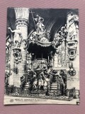 Carte postala format mare - BRUSSELS (10) Scaunul adevărului biserica Sf. Gudula