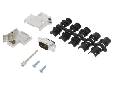 Conector D-Sub 9-Pin Tată 45&amp;deg; foto
