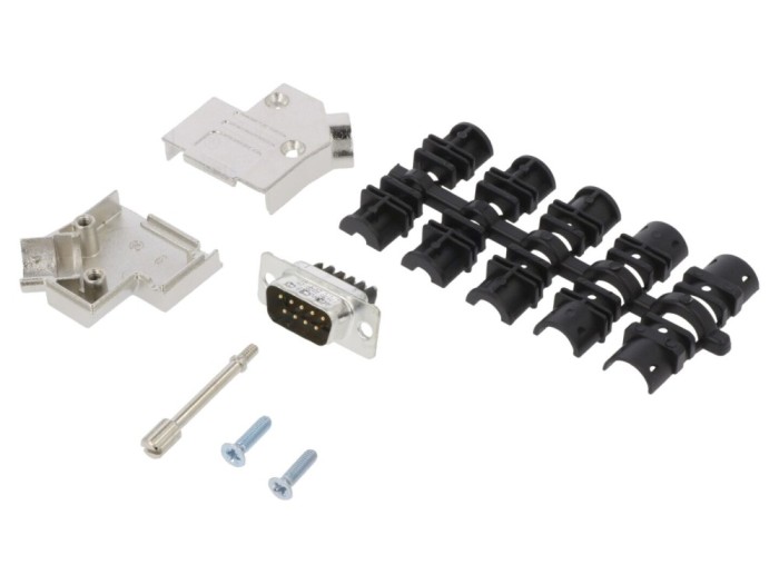 Conector D-Sub 9-Pin Tată 45&deg;