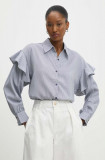 Cumpara ieftin Answear Lab camasa femei, culoarea alb, cu guler clasic, regular
