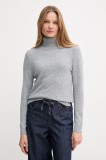 Barbour pulover de l&acirc;nă culoarea negru, light, cu guler, LKN1077
