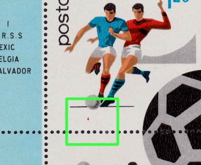 RO 1970 ,LP 729a,&amp;quot;C.M. Fotbal &amp;quot;tip III ,cu EROARE catalogata,MNH foto