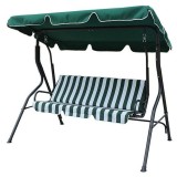 Leagan de gradina Garfield, 3 locuri, acoperis reglabil, max. 150 kg