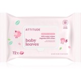 Attitude Baby Leaves Water Wipes Șervețele umede fara parfum 72 buc
