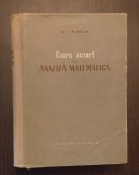 CURS SCURT DE ANALIZA MATEMATICA - A. I. HINCIN