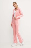 Adidas trening Glam femei, culoarea roz, IX1117