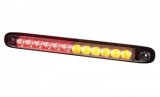 Lampa LED Multifunctionala SLIM 3 in 1, 12 LED, 12-30V, ECE R07, IP68, 25.7x2.7 cm, Auto, Stopuri
