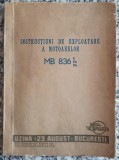 Instructiuni de exploatare a motoarelor MB 836B, MB 836Bb, MB836Db// 1969