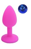 Dop Anal Silicone Buttplug. Medium. Roz/Albastru. Guilty Toys