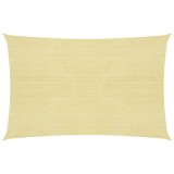 Panza Parasolar Dreptunghiulara Bej 2.5x4m HDPE 160 g/m&sup2; Protectie UV Copertina Gradina Terasa