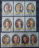 Liberia 1981, personalitati, presedinti SUA, serie completa MNH