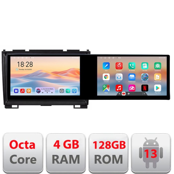 Navigatie Hummer H2 2008-2009 Edotec 2 ecrane 8 core 4+128 21.6 inch Incell android Wifi 5Ghz gps internet v1 CarStore Technology