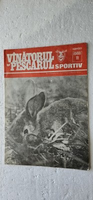 REVISTA VANATORUL SI PESCARUL SPORTIV , ANUL 1988 , NR 11 foto