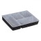 Organizator Sertar, Model 4 Compartimente, Material Plastic și P&acirc;slă, Dimensiuni 30x22x4.5 cm, Culoare Gri
