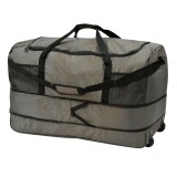 Geanta de voiaj pliabila cu roti si maner pentru umar, 103 litri, Kaki, 82x34x37 cm, ConceptSeller