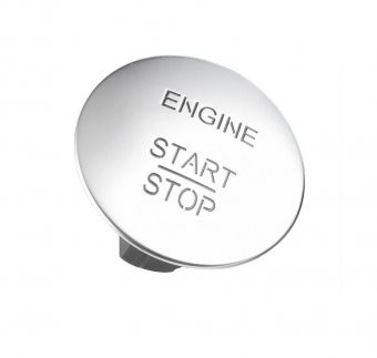 Buton Start Stop Topautochei&reg; pentru Mercedes Benz, Silver