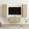 Gossi set de dulapuri tv, 3 piese, stejar sonoma, lemn prelucrat