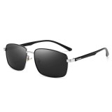 Cumpara ieftin Ochelari de soare pentru barbati, SG065, Negru/Argintiu
