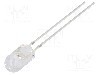 Dioda LED, 5mm, portocalie, 3,5...4,5lm, 30mA, 2,1...2,6V, OPTOSUPPLY - OS5OKP5E31B