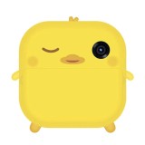 Camera foto-video pentru copii, THD Pixels M2, imprimanta termica, obiectiv frontal 18 megapixeli, obiectiv selfie, yellow chick