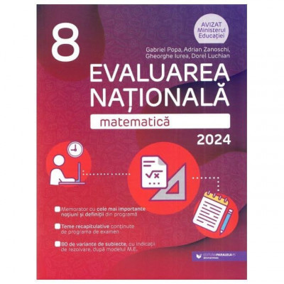 Evaluarea Nationala 2024. Matematica. Clasa A 8-A foto