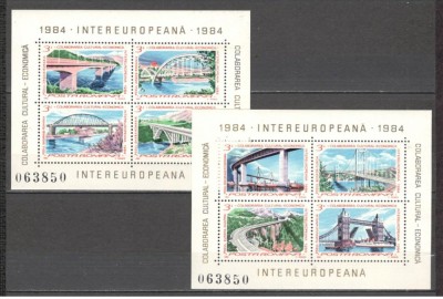 Romania.1984 INTEREUROPA-Bl. YR.780 foto