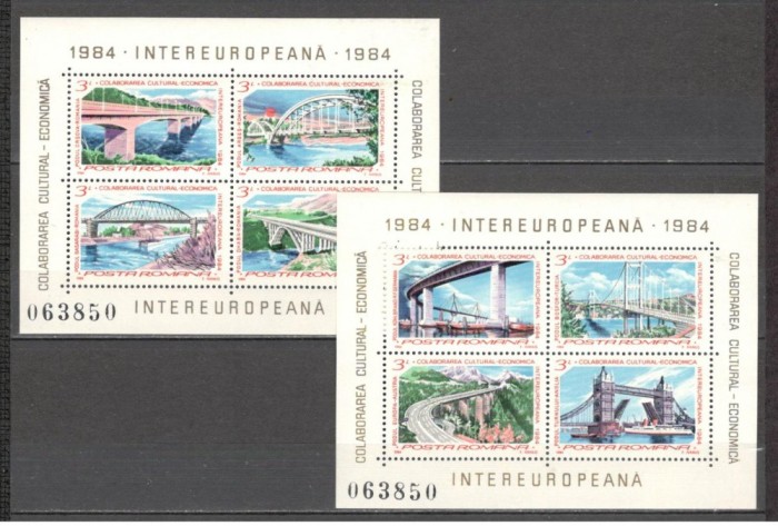 Romania.1984 INTEREUROPA-Bl. YR.780