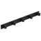 Cuier de baie pentru prosoape cu 2 sisteme instalare, aluminiu, 5 agatatori, 45x4cm, negru Household NewTrend