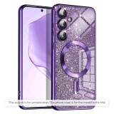 Husa pentru Samsung Galaxy A36 5G - Techsuit Luxury Glitter MagSafe - Deep Purple