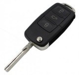 Set 2 bucati - Carcasa cheie briceag Topautochei&amp;#174; compatibila cu Passat, Polo, Bora, Golf, Sharan, Tiguan