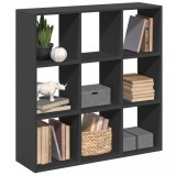 VidaXL Bibliotecă/separator cameră negru 102x29x103,5 cm lemn