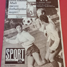 Revista SPORT nr.18/septembrie 1970 (prezentare FARUL CONSTANTA)