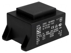 Transformator &icirc;ncapsulat 16VA 230V 12V 667mA PCB
