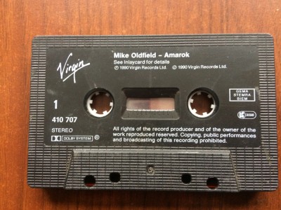 mike oldfield amarok 1990 caseta audio muzica ambientala prog rock experimentala foto