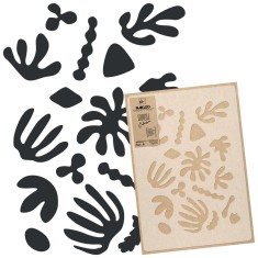 Șablon din plastic reutilizabil // FLOARE - CORAL - MATISSE - MARE (59x95cm)
