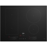 Plita incorporabila Beko HII74700UF, Inductie, IndyFlex, 70cm, HOb2Hood, 4 zone de gatit, WipeGuard, Stop&amp;amp;Go, 9 niveluri de putere, Power Manageme