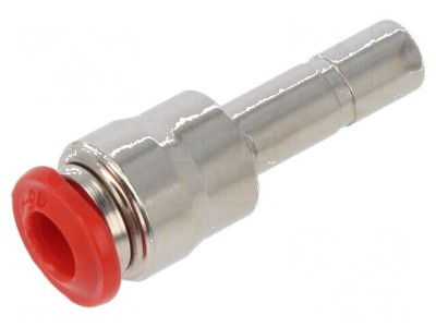Racord push-in reducție alamă nichelată 6mm 0,99&amp;divide;20bar foto