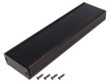 Carcasa Aluminiu Neagra Cu Panou FISCHER ELEKTRONIK TUF 55x25x200mm