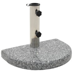 Suport umbrelă de soare, gri, granit, 10 kg, curbat foto