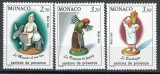 Monaco 1990 Mi 1984/86 MNH - Crăciun: Figurine Nașterea Domnului (II), Nestampilat