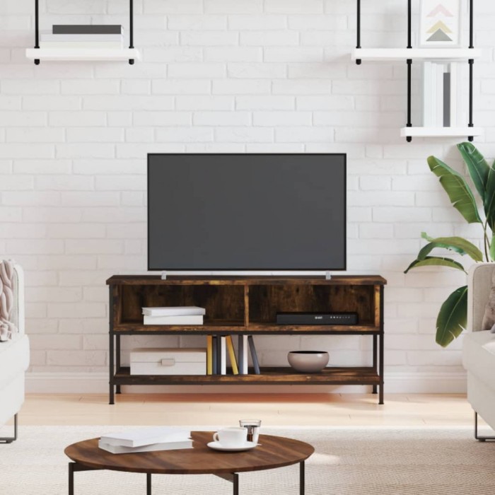 vidaXL Dulap TV, stejar afumat, 100x35x45 cm, lemn prelucrat 832785