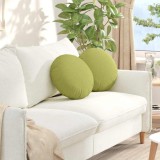 vidaXL Perne de Șezut 2 pcs Verde deschis &Oslash;40 x 13 cm țesătură 42014130