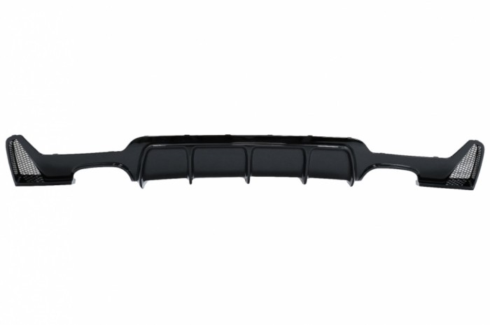 Difuzor Bara Spate Evacuare Dubla BMW Seria 4 F32 F33 F36 (2013-2019) Negru Lucios Performance AutoTuning