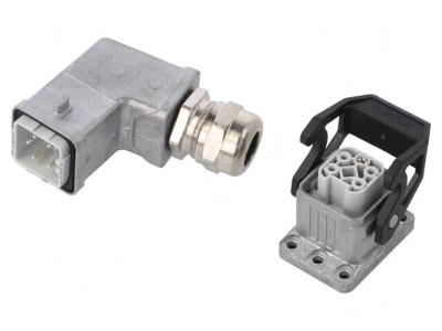 Conector HDC Tată-Mamă 230V 10A 5 Pin 4 PE M20 foto