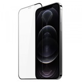 Folie de protectie Ecran DUX DUCIS pentru Apple iPhone 12 / 12 Pro, Sticla Securizata, Edge Glue, Neagra