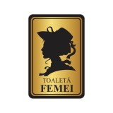 Indicator Toaletă Femei auriu-negru
