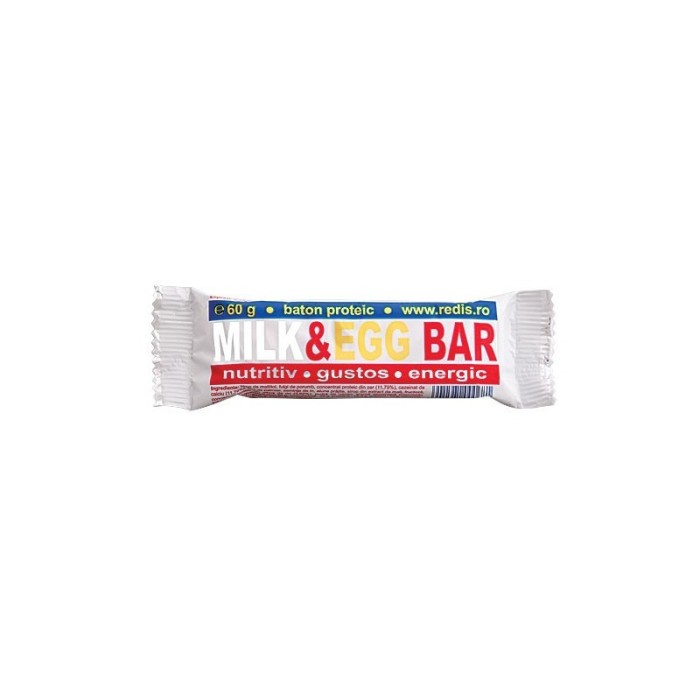MILK &amp; EGG BATON PROTEIC 60gr REDIS