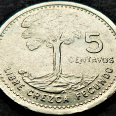 Moneda exotica 5 CENTAVOS - GUATEMALA, anul 1979 * cod 4608